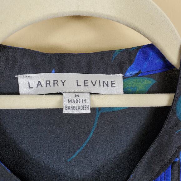 4/$25 Larry Levine Floral Tunic Top women's Size M - Picture 10 of 12